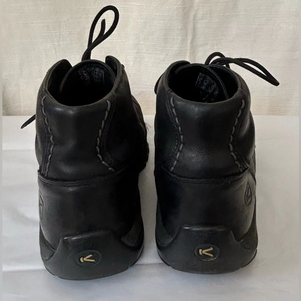 Keen Men's‎ Neutral Black Comfy Casual Leather Boots